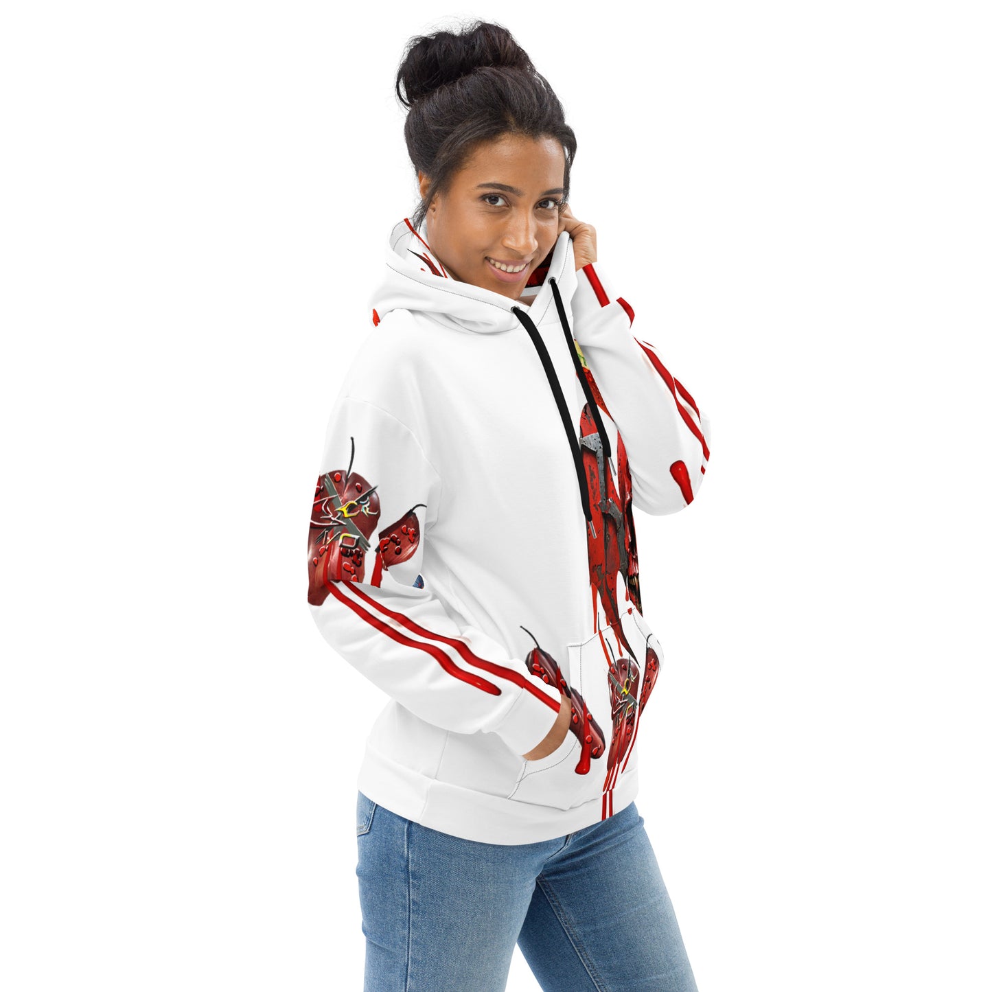 GCR I/O ROTTEN CLOWN WHITE HOODIE