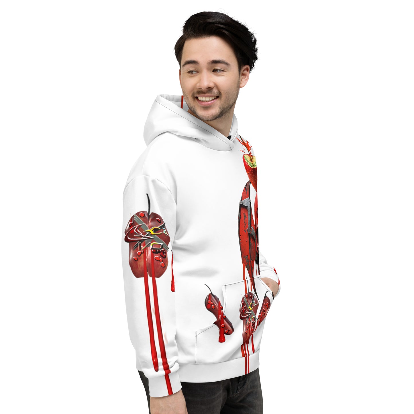 GCR I/O ROTTEN CLOWN WHITE HOODIE