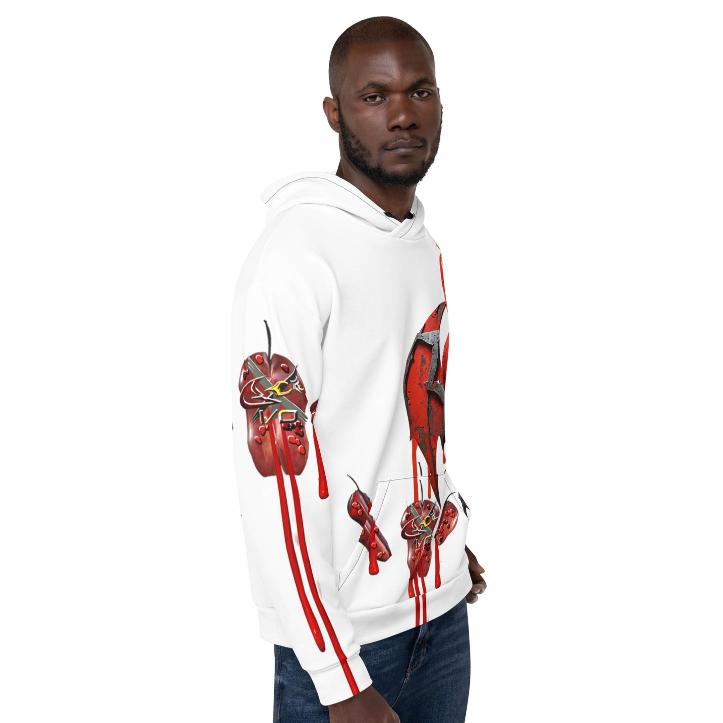 GCR I/O ROTTEN CLOWN WHITE HOODIE