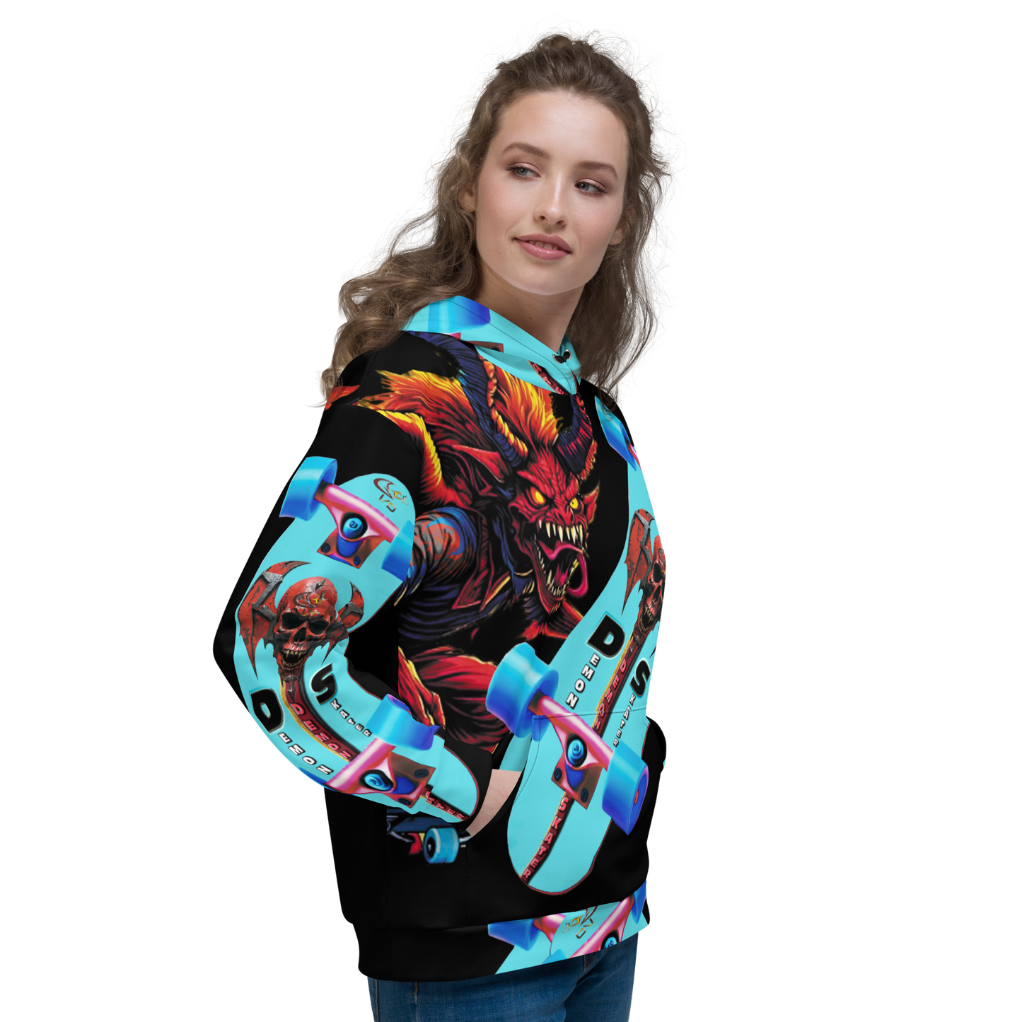 GCR - DEMON SKATER BLACK HOODIE