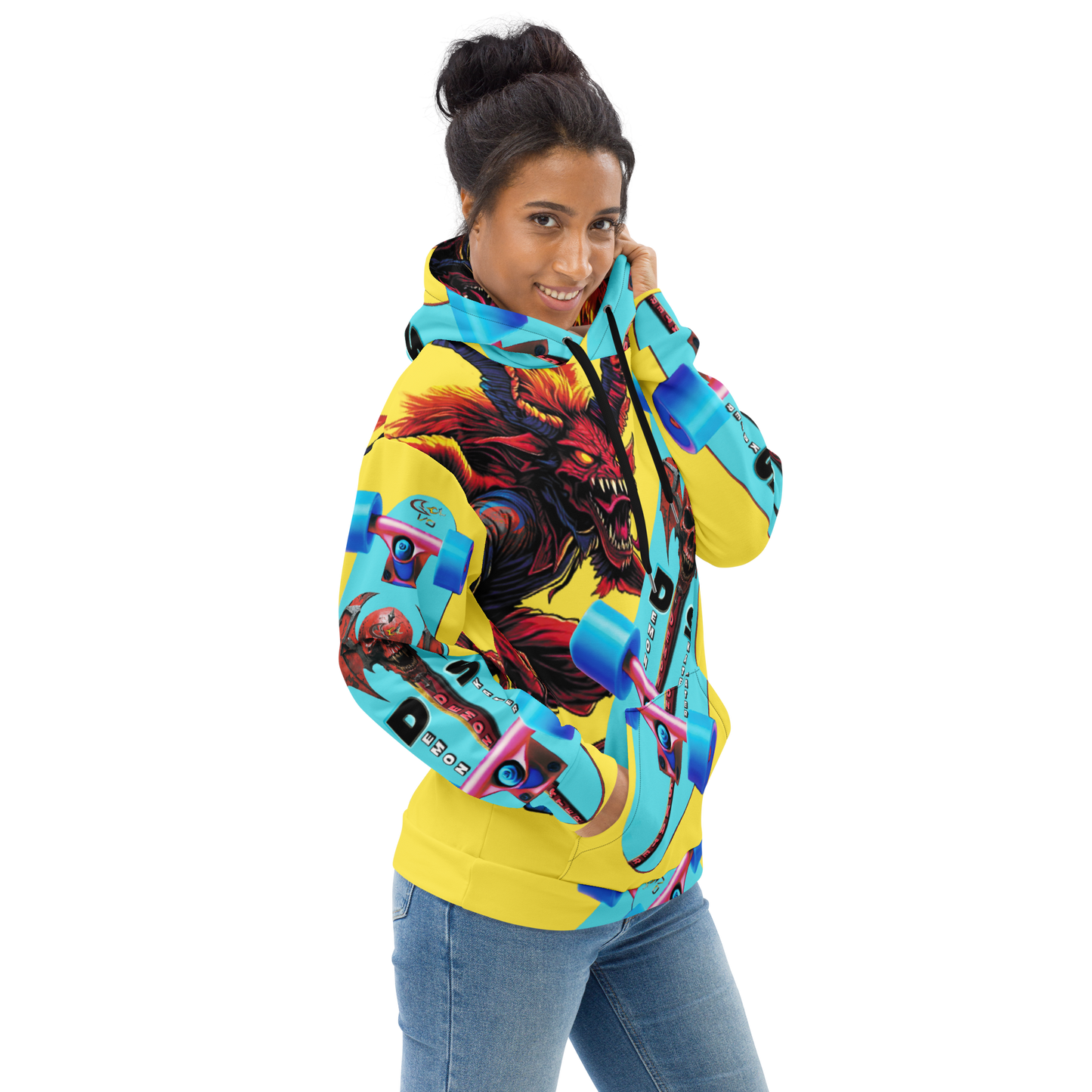 GCR - DEMON SKATER YELLOW HOODIE