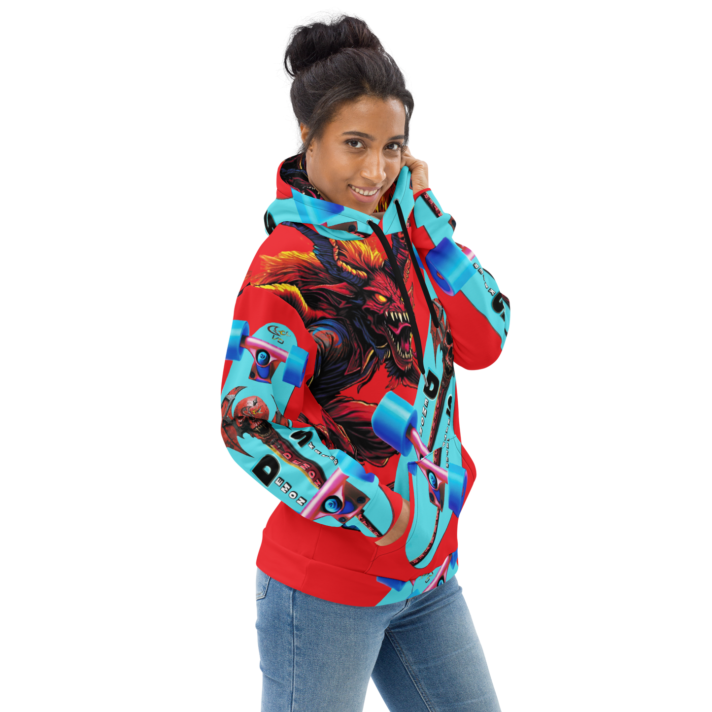 GCR I/O DEMON SKATER RED HOODIE