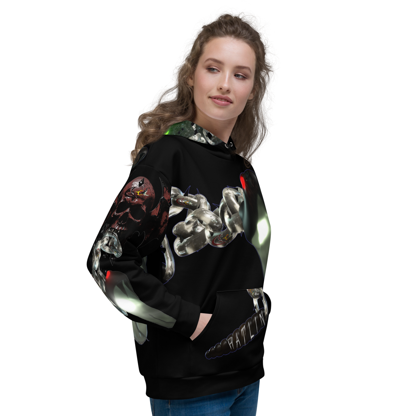 GCR I/O RATLIN CHAINS BLACK HOODIE