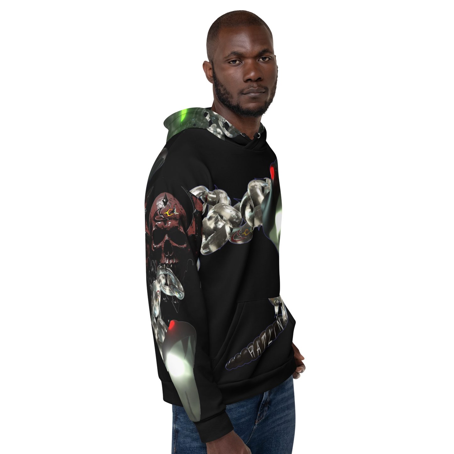 GCR I/O RATLIN CHAINS BLACK HOODIE