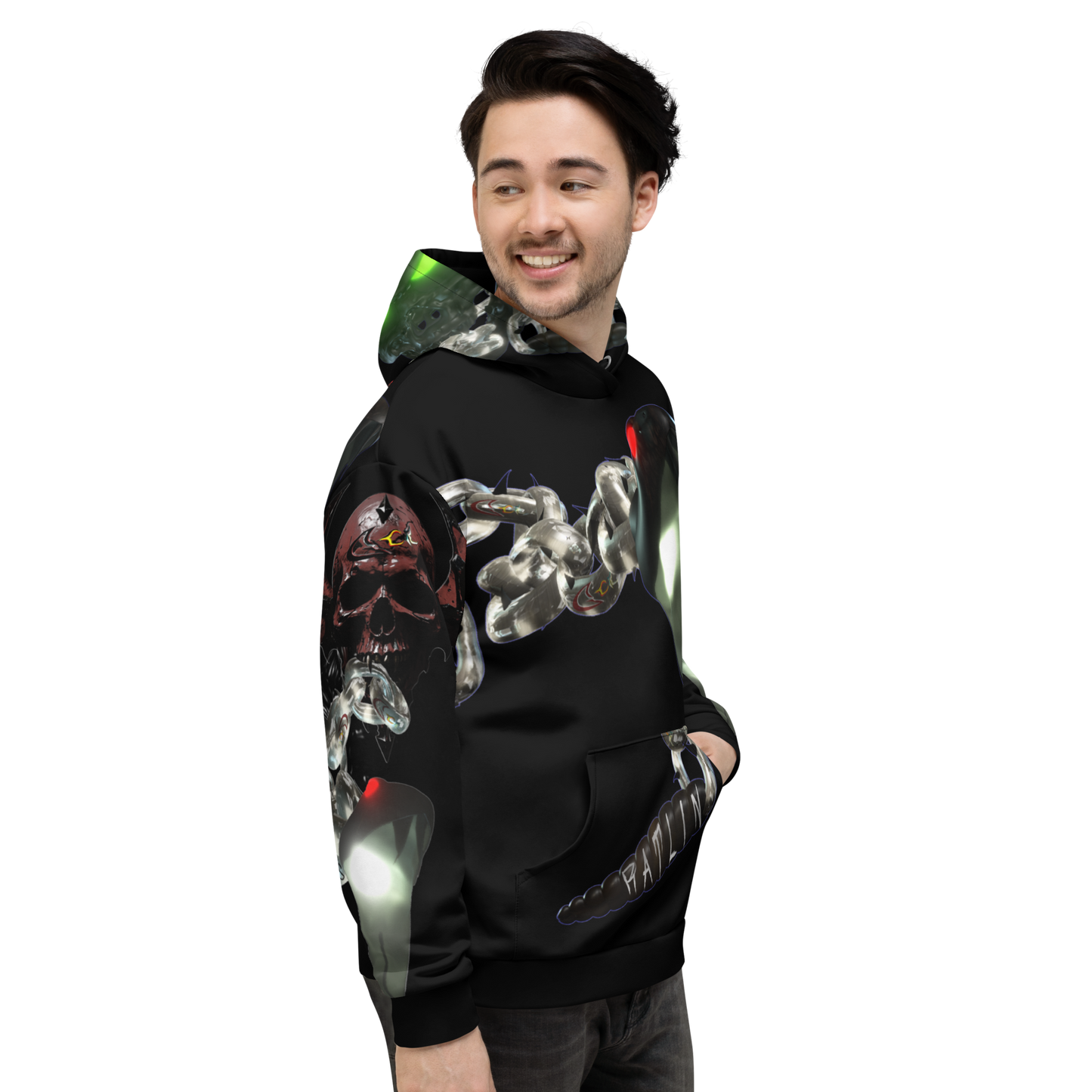 GCR I/O RATLIN CHAINS BLACK HOODIE