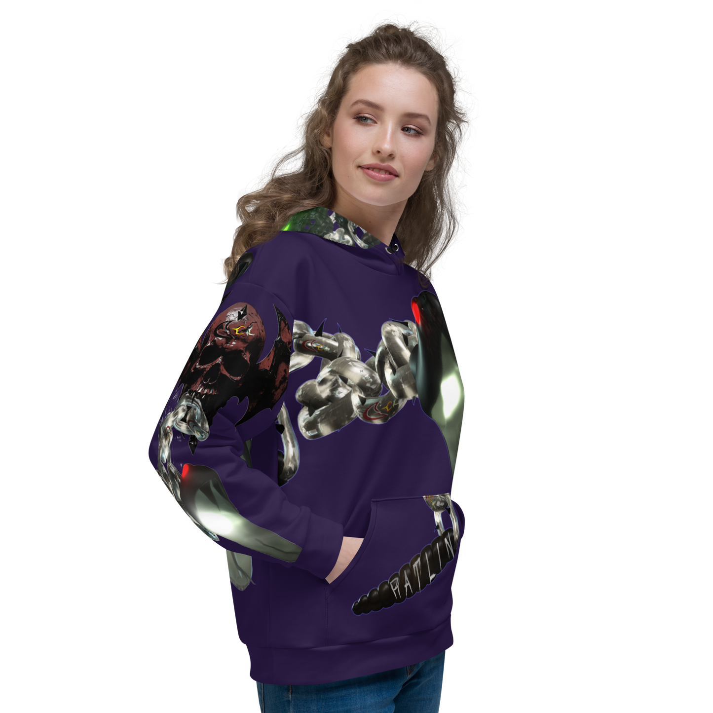 GCR I/O RATLIN CHAINS PURPLE HEART HOODIE