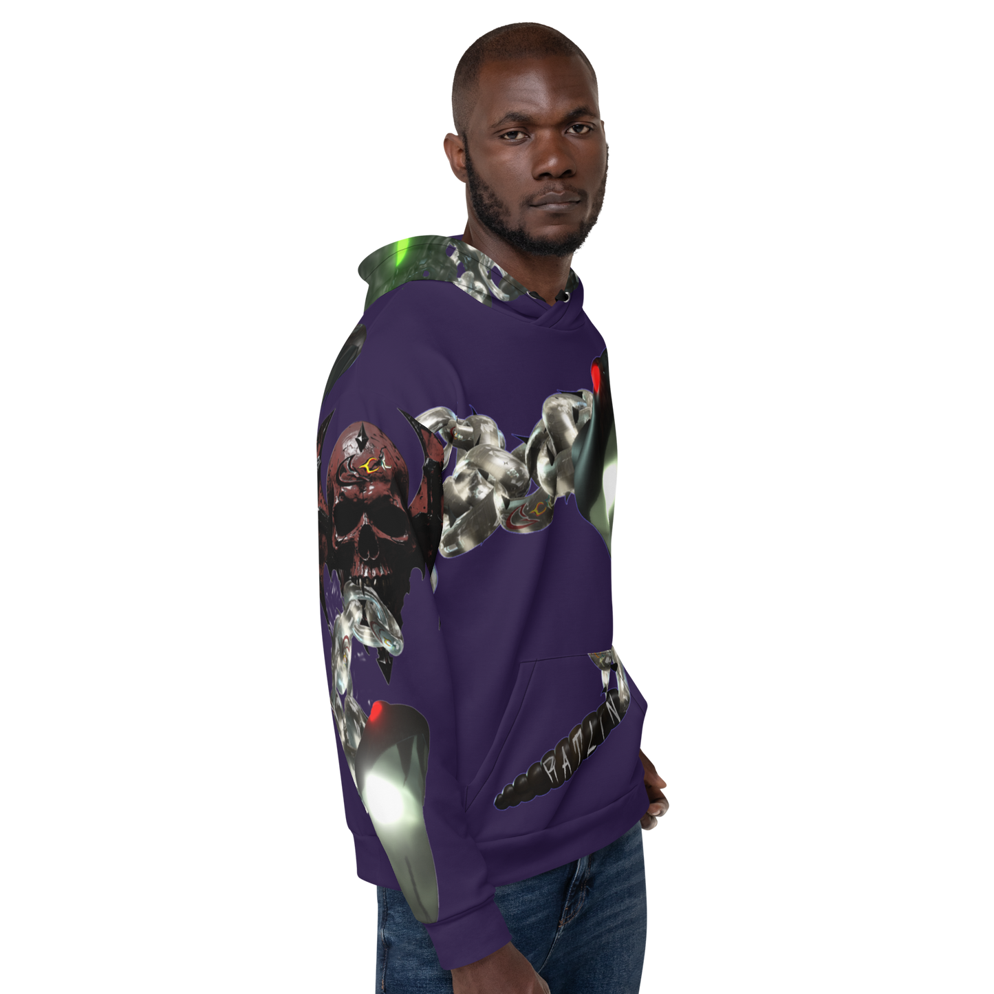 GCR I/O RATLIN CHAINS PURPLE HEART HOODIE