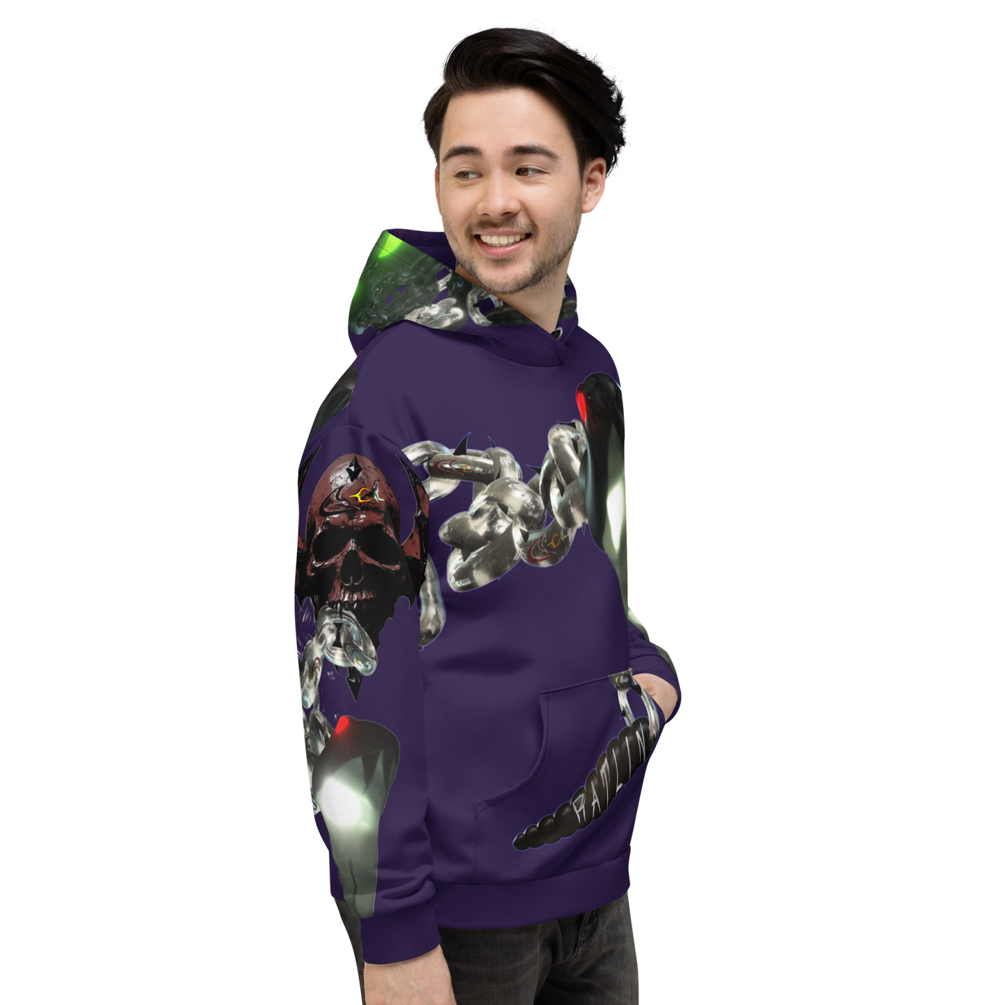 GCR I/O RATLIN CHAINS PURPLE HEART HOODIE