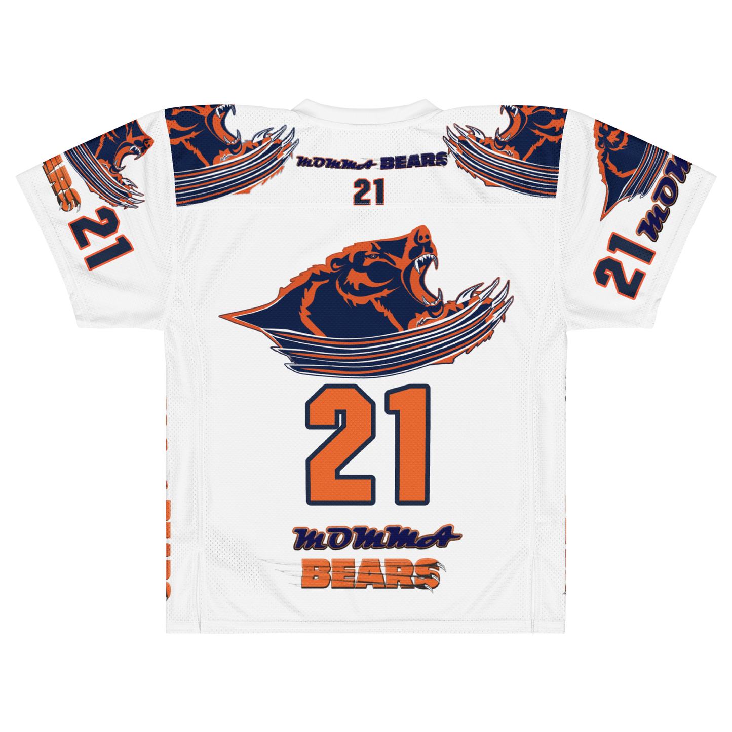 MOMMA BEARS White Heat Football Jersey