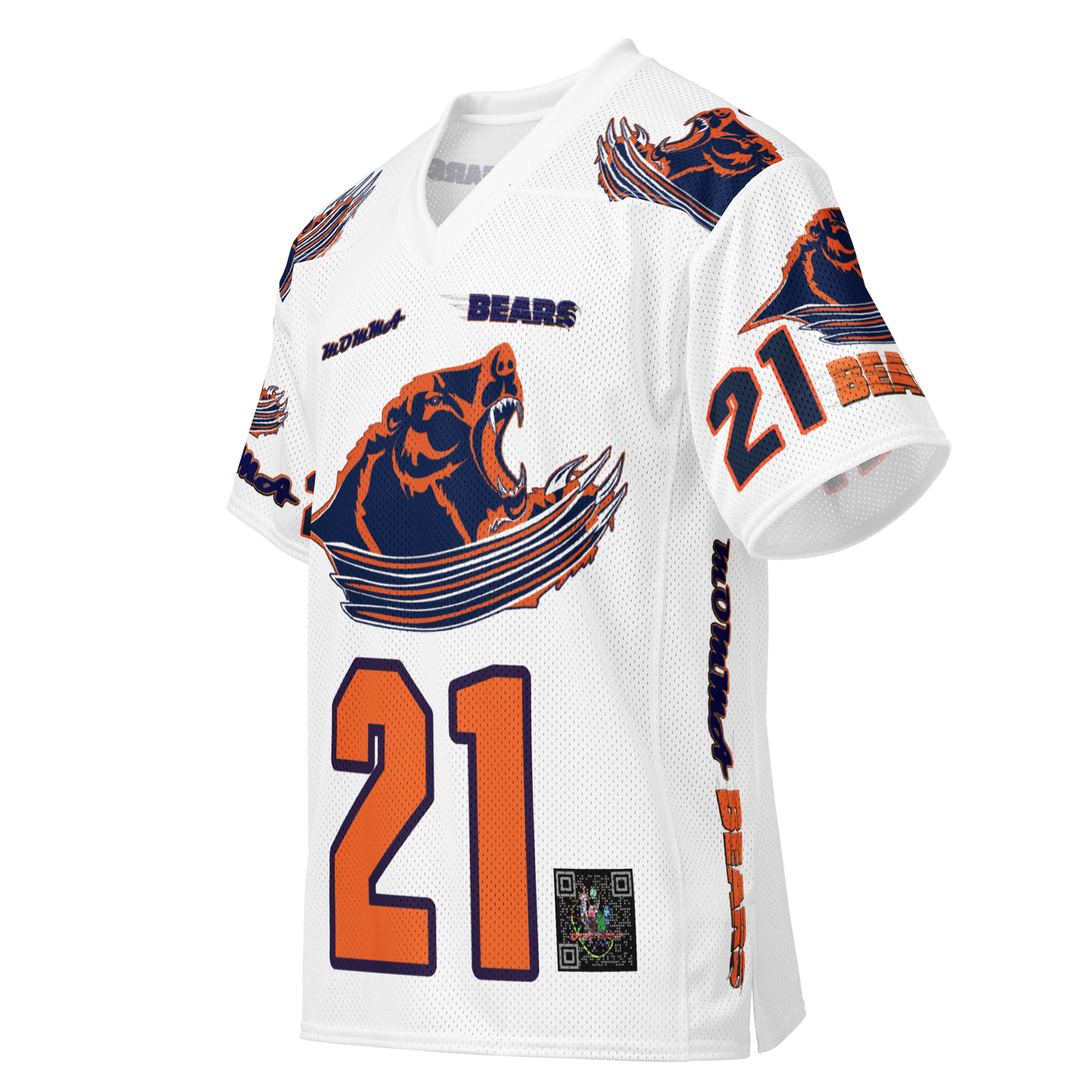 MOMMA BEARS White Heat Football Jersey