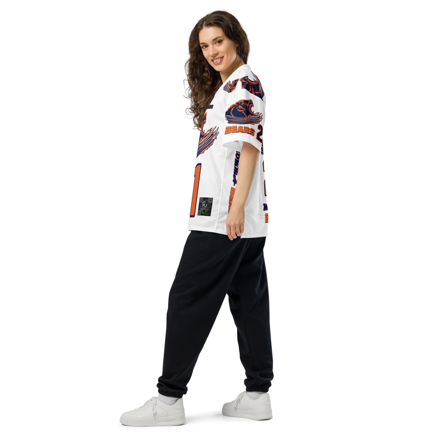 MOMMA BEARS White Heat Football Jersey