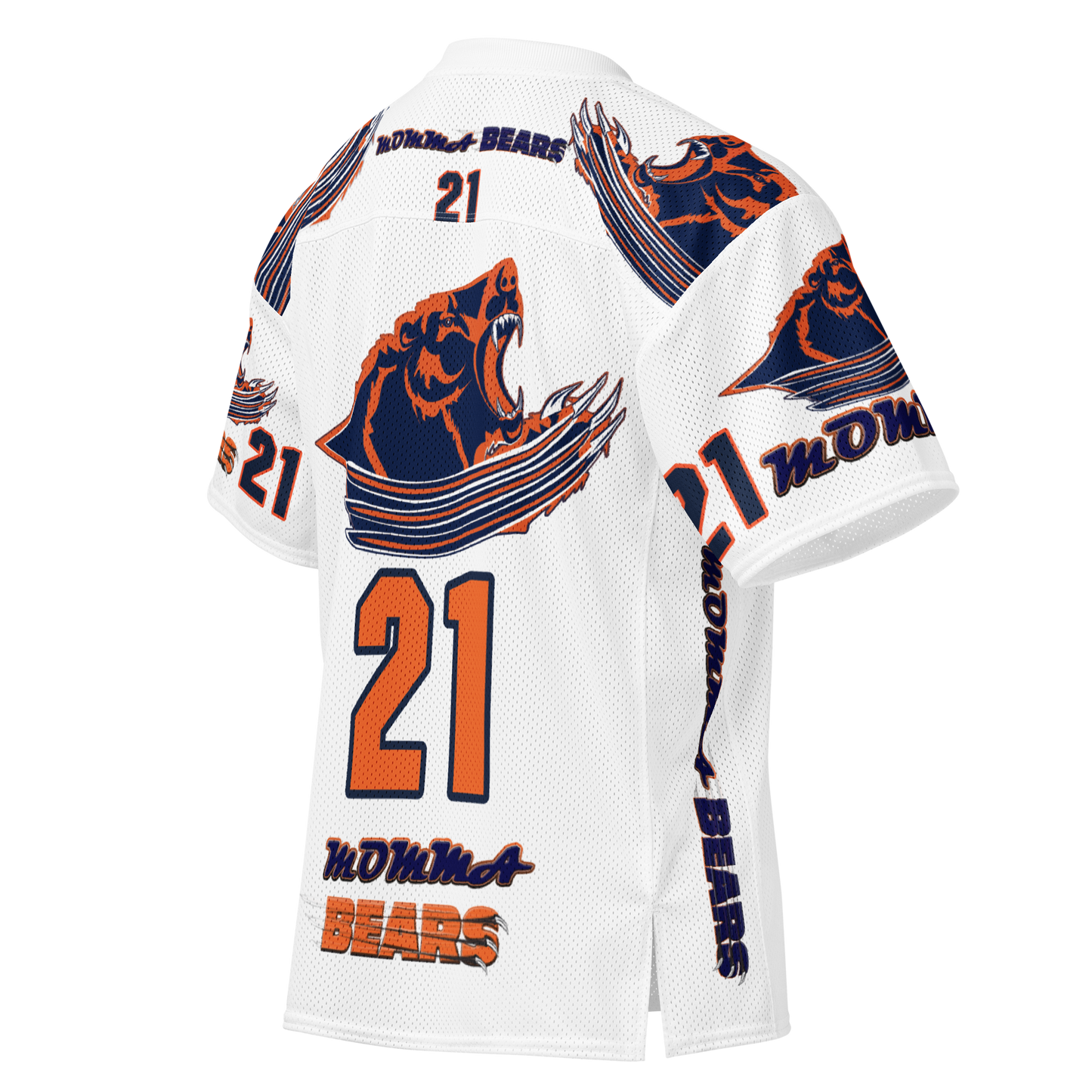 MOMMA BEARS White Heat Football Jersey