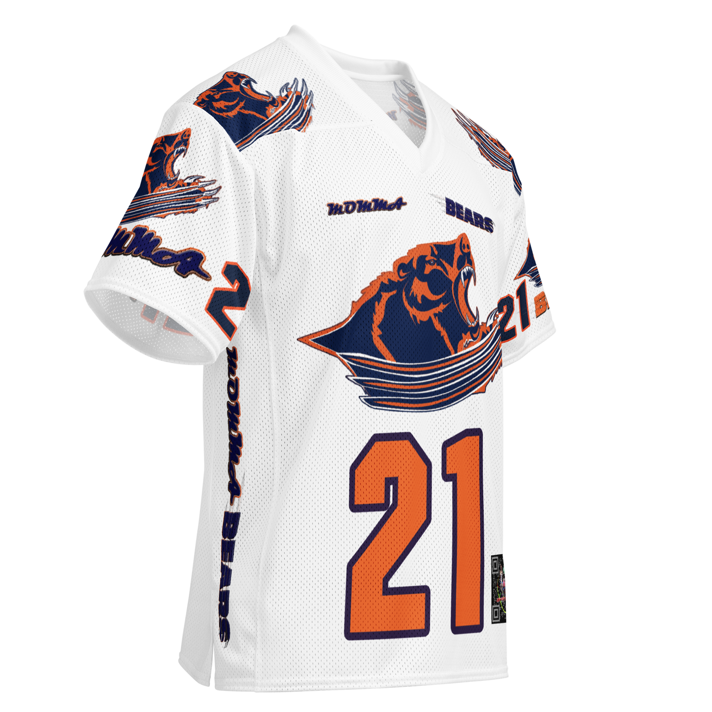 MOMMA BEARS White Heat Football Jersey