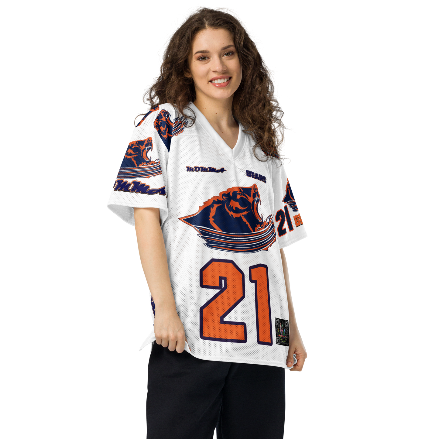 MOMMA BEARS White Heat Football Jersey