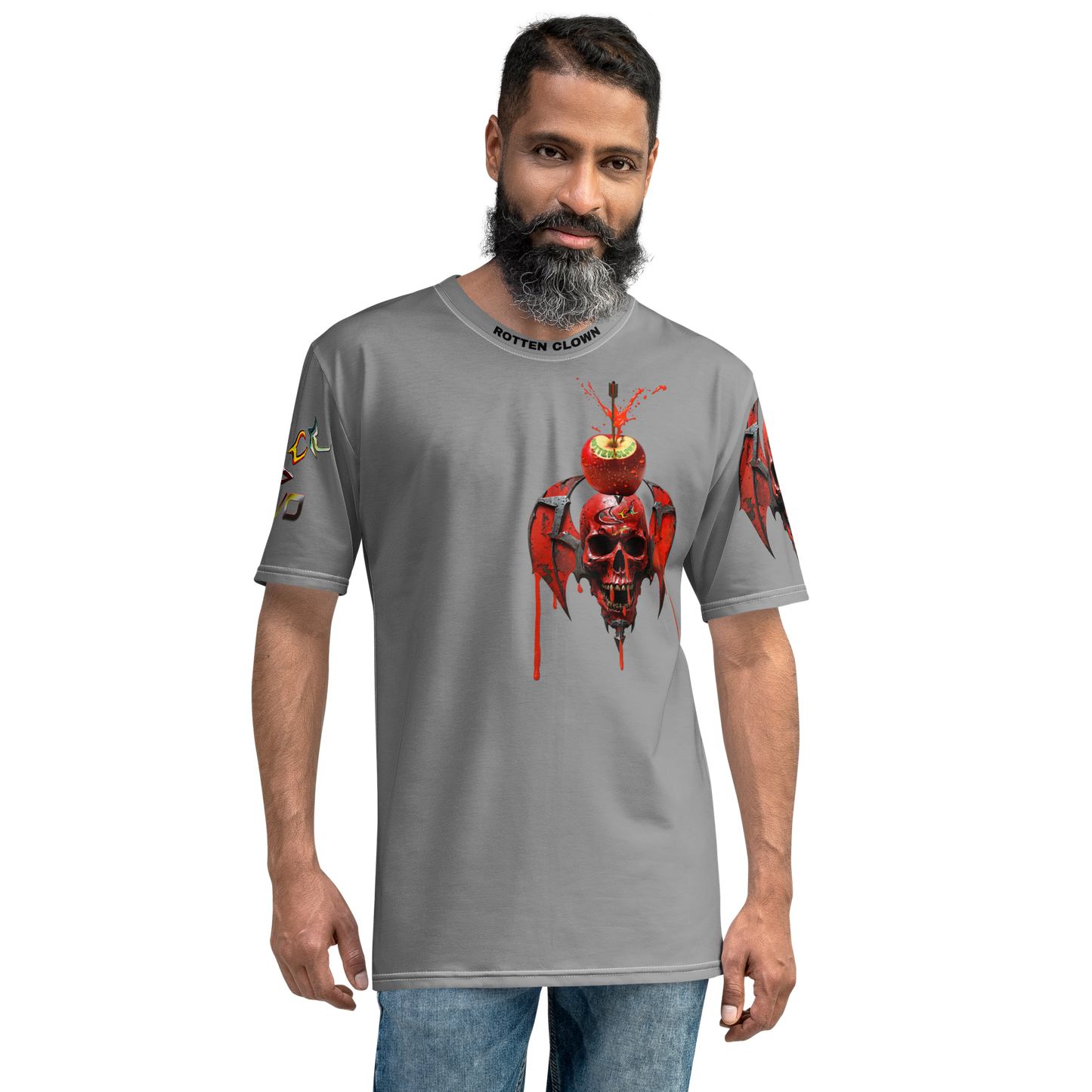 GCR I/O ROTTEN CLOWN GREY T SHIRT