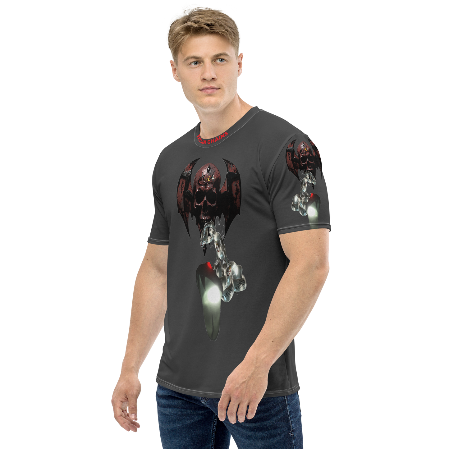 GCR I/O RATLIN CHAINS GREY ECLIPSE T SHIRT