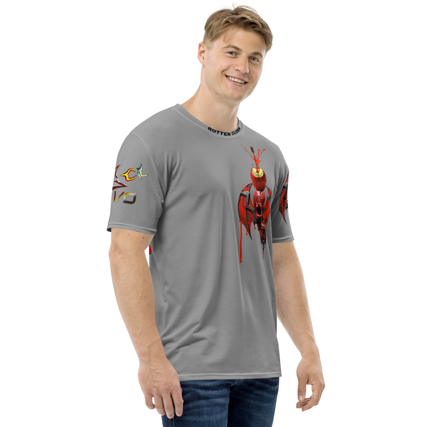 GCR I/O ROTTEN CLOWN GREY T SHIRT