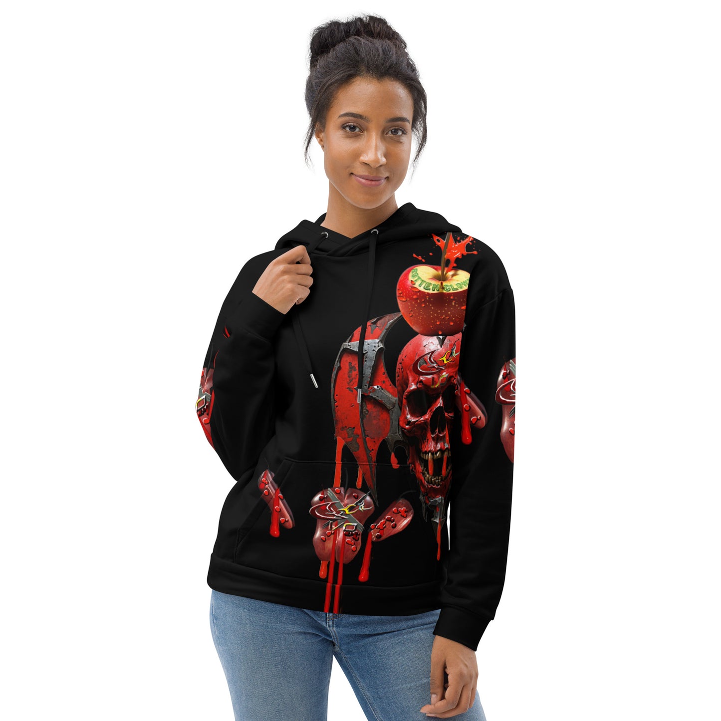 GCR I/O ROTTEN CLOWN BLACK X HOODIE