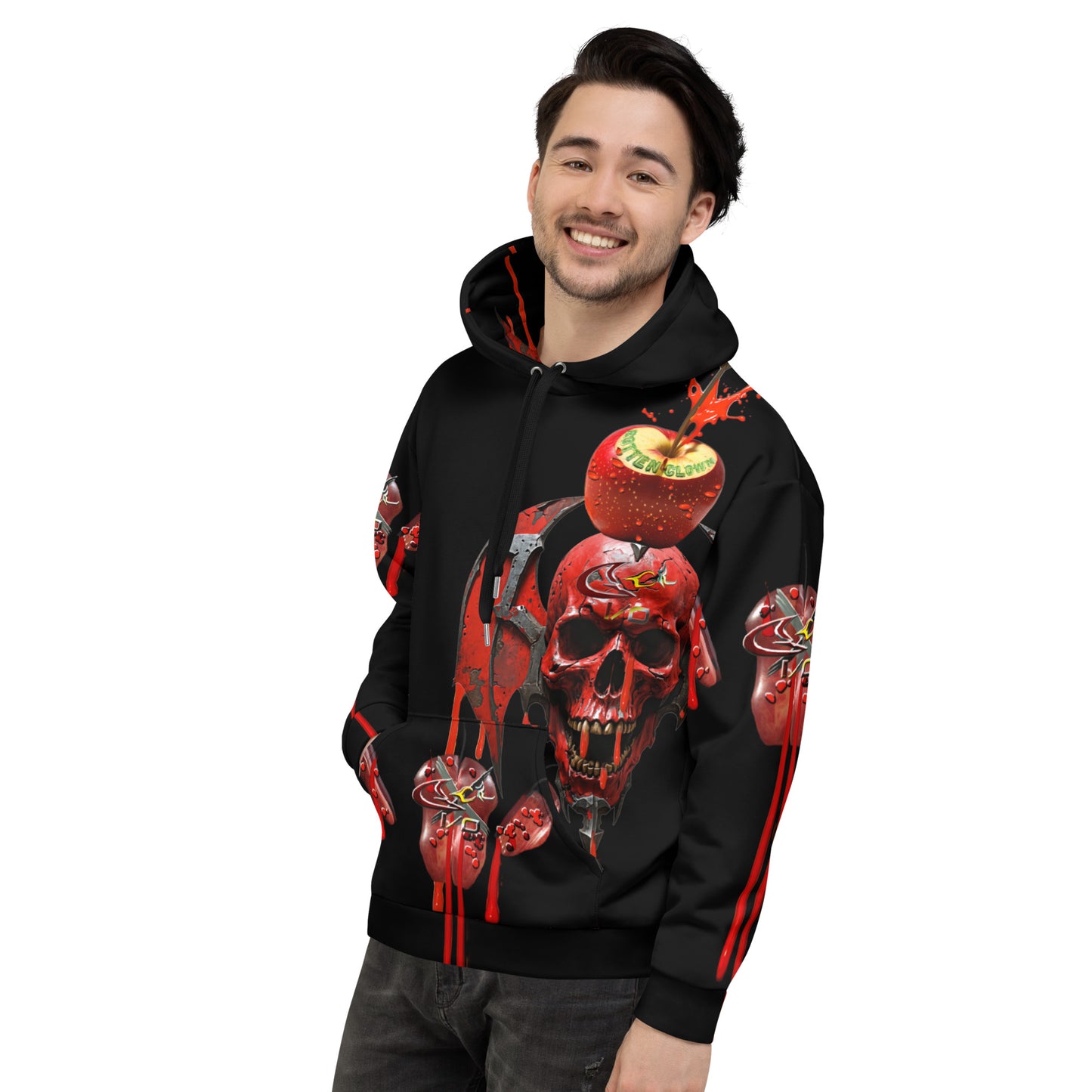 GCR I/O ROTTEN CLOWN BLACK X HOODIE